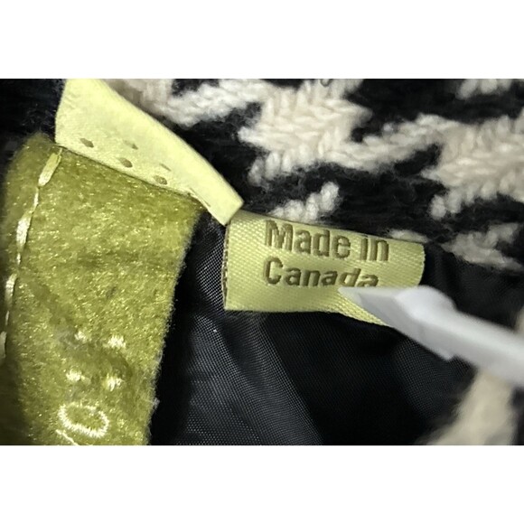 Soia & Kyo Coat Womens Large Black White Wool Blend Houndstooth Jacket - Picture 13 of 14